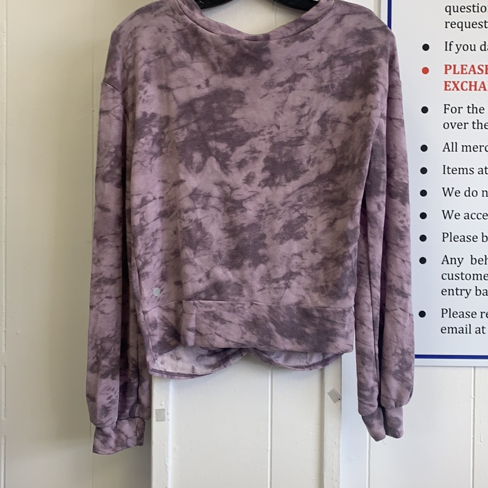 Zella front twist tie dye pullover - Picture 3 of 5
